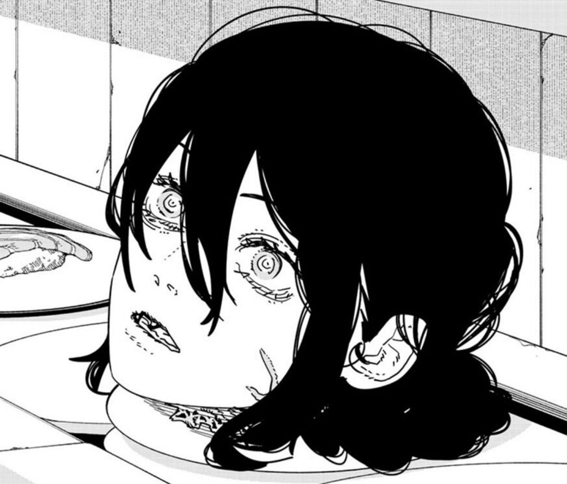 Nayuta's decapitated head (Image via Viz Media)